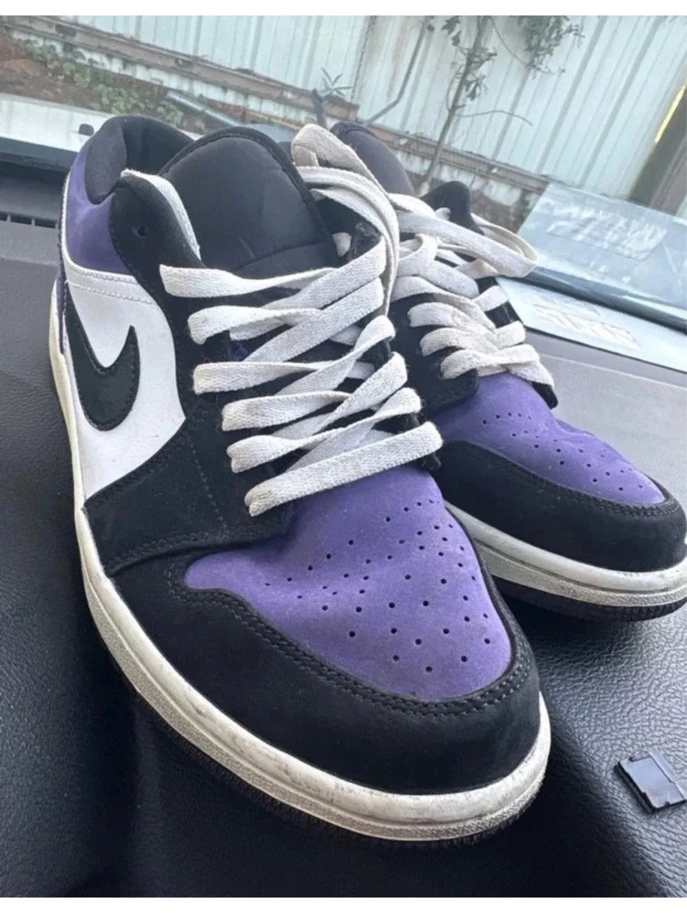 Nike Air Jordan 1 Low Court Purple Black White Men’s 9
